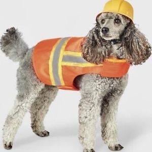 NWOT Dog Construction Worker Halloween Costume
